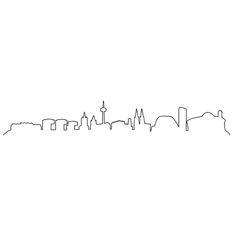 Adesivo murale - Colonia Skyline