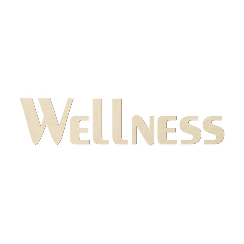 Scritta in legno - Wellness