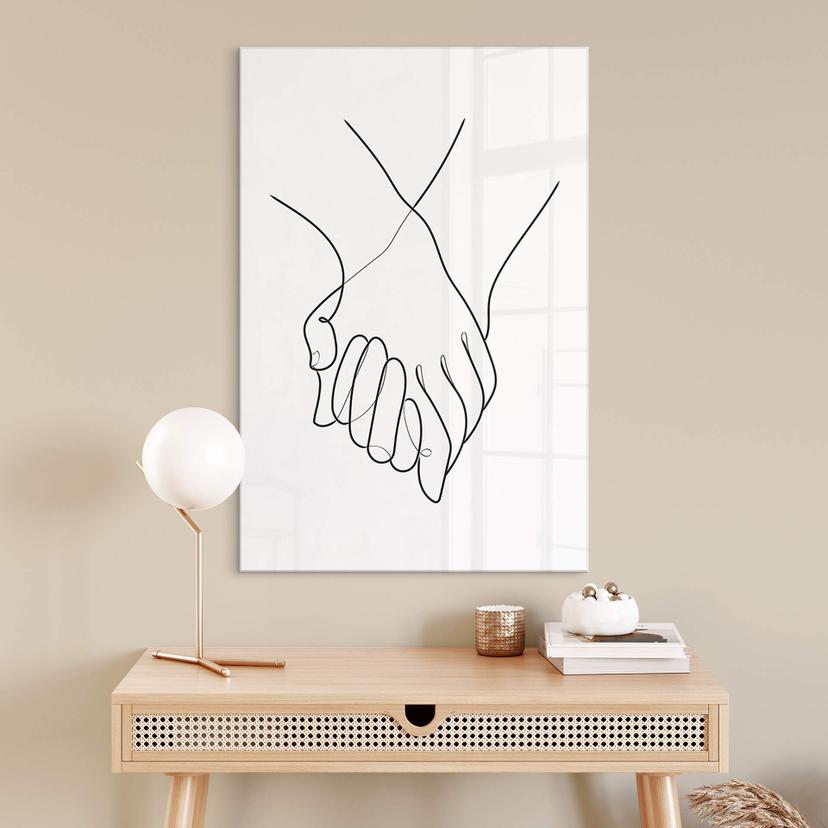Stampa su vetro acrilico 1X Studio - Linea Arte Mano nella Mano