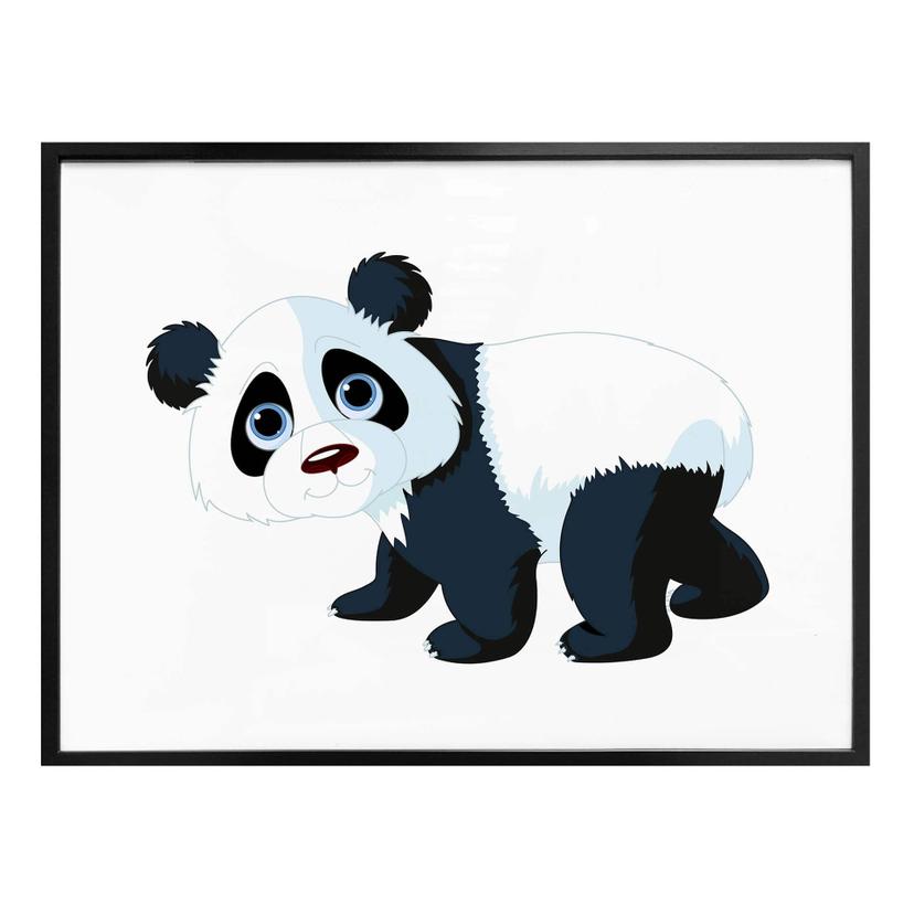 Póster del panda corredor