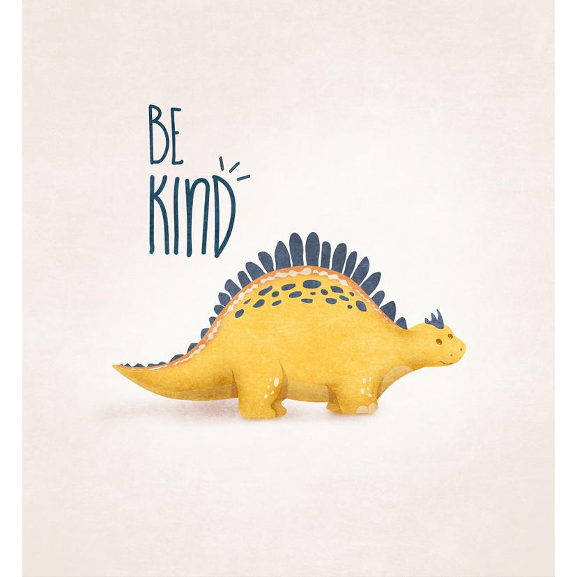 Fotomurale Dino Be Kind - Stegosauro - Tunaboylu