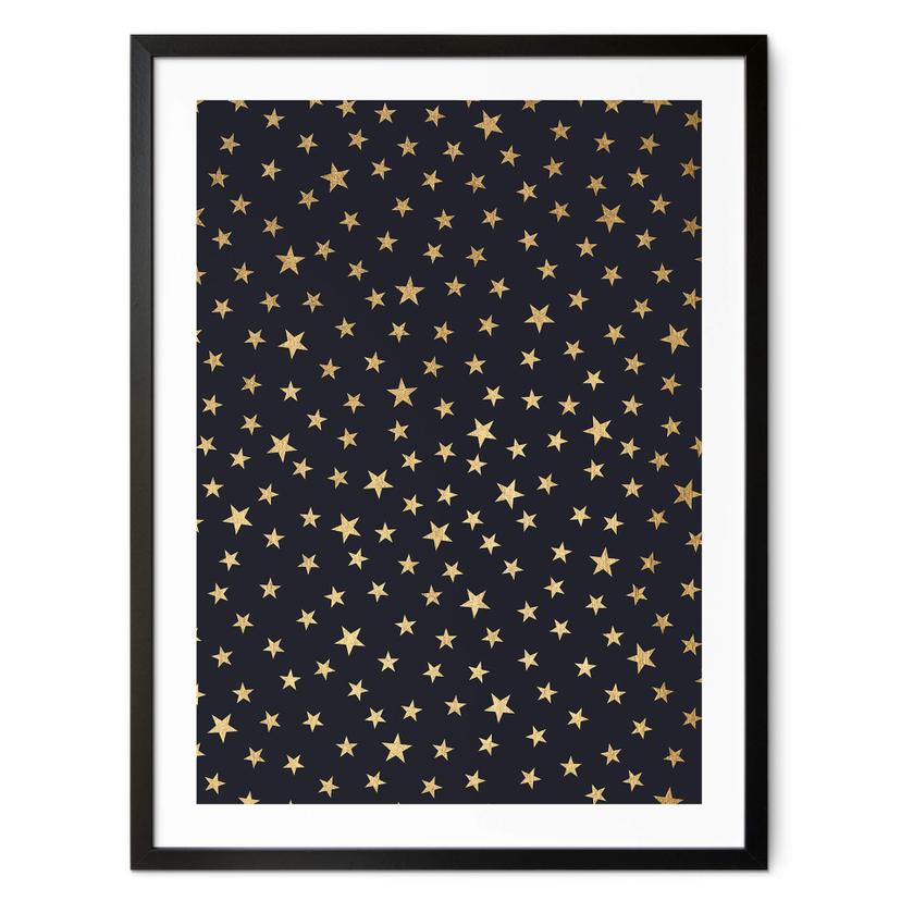 Póster Kubistika - Cielo estrellado