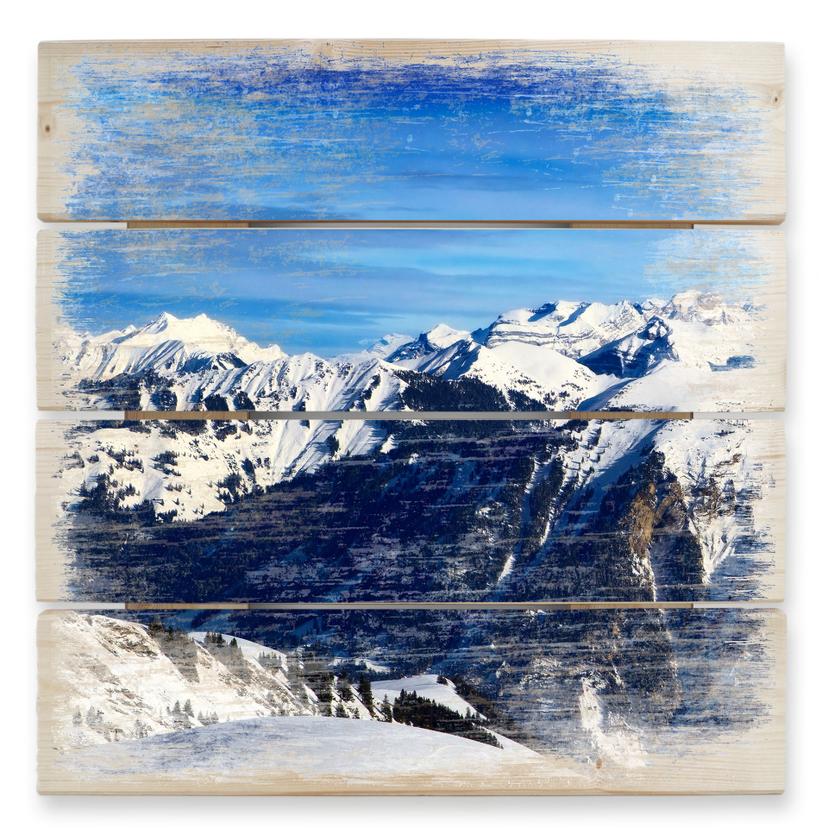Alpine Panorama - Træ print