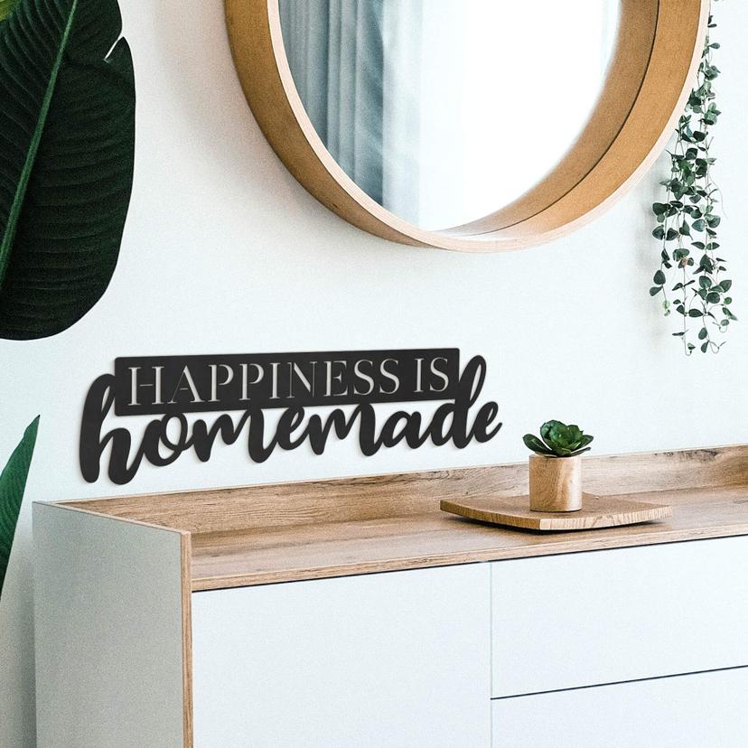 Décoration en bois MDF - Happiness is homemade