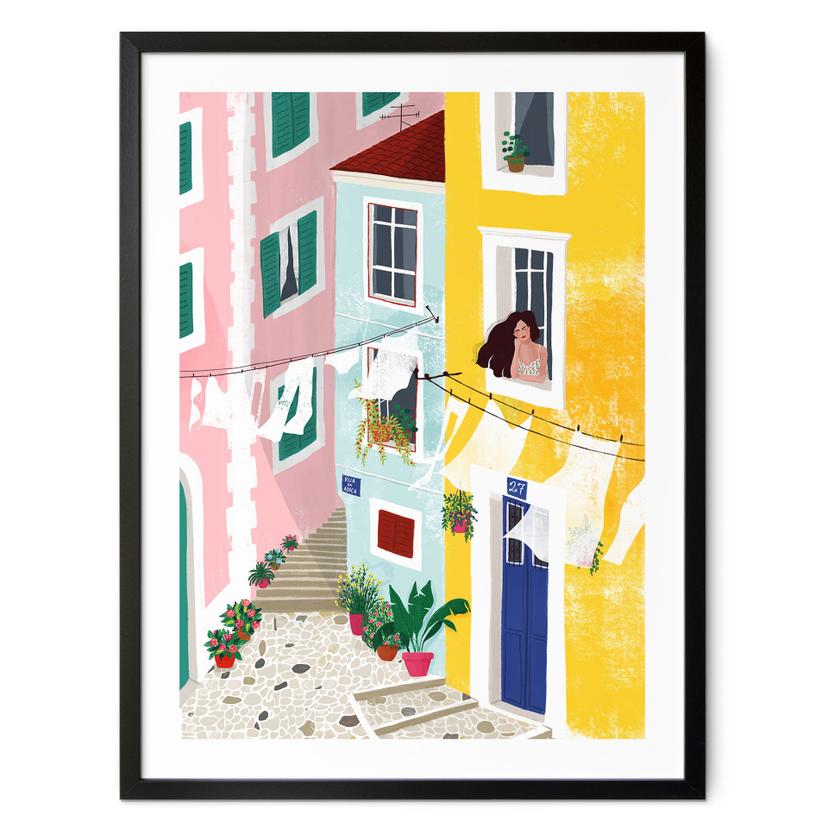 Póster casas de verano ilustración - Tomljanovic