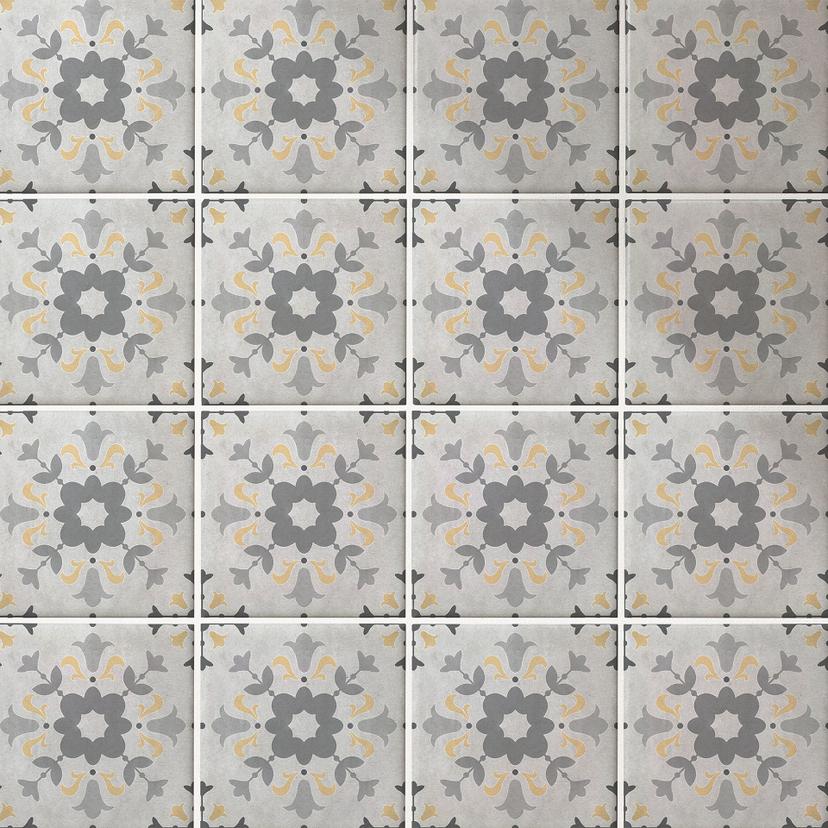 Azulejos Adhesivos flor de adorno - lote de 12