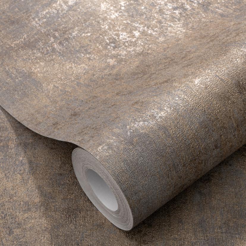 Tapeta flizelinowa SHINY CONCRETE Elle Decoration 4, jasny taupe