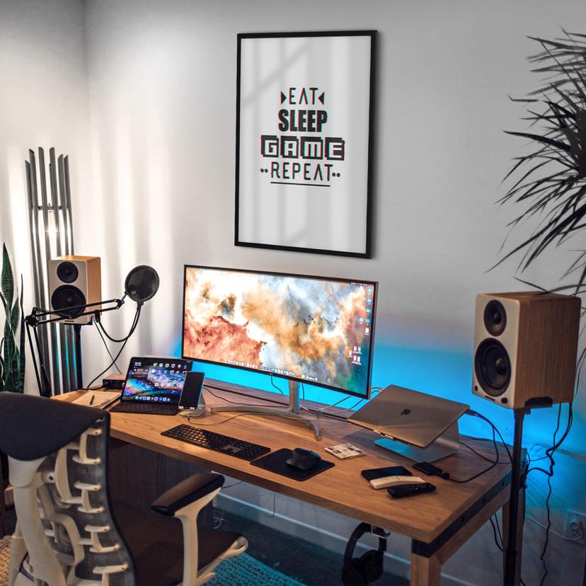 Poster - Eat sleep game repeat