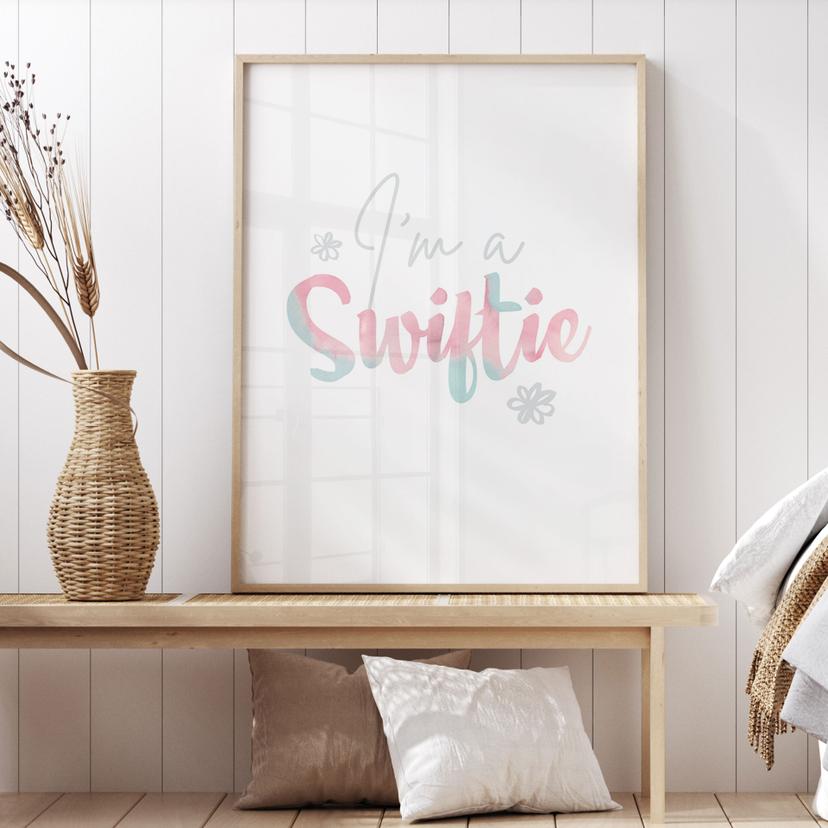 Poster I'm a Swiftie - ispirato a Taylor Swift