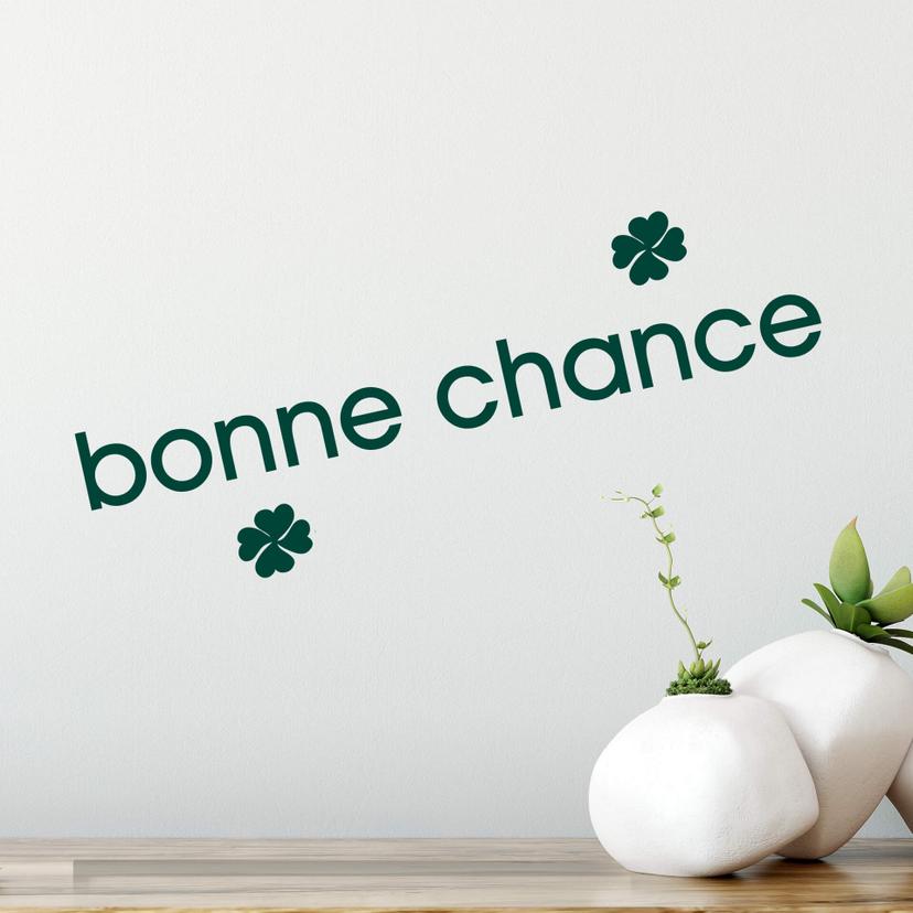 Sticker mural - Bonne Chance