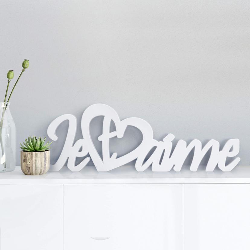 Letras decorativas 3D Je t'aime