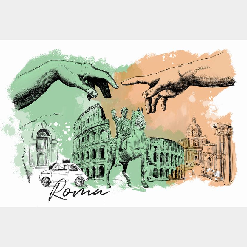 Fotomurale Love your City - Roma