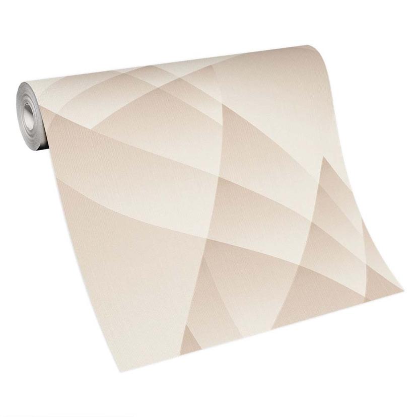 3D tapet, geometrisk tapet Fashion for Walls 4 av Guido Maria Kretschmer beige