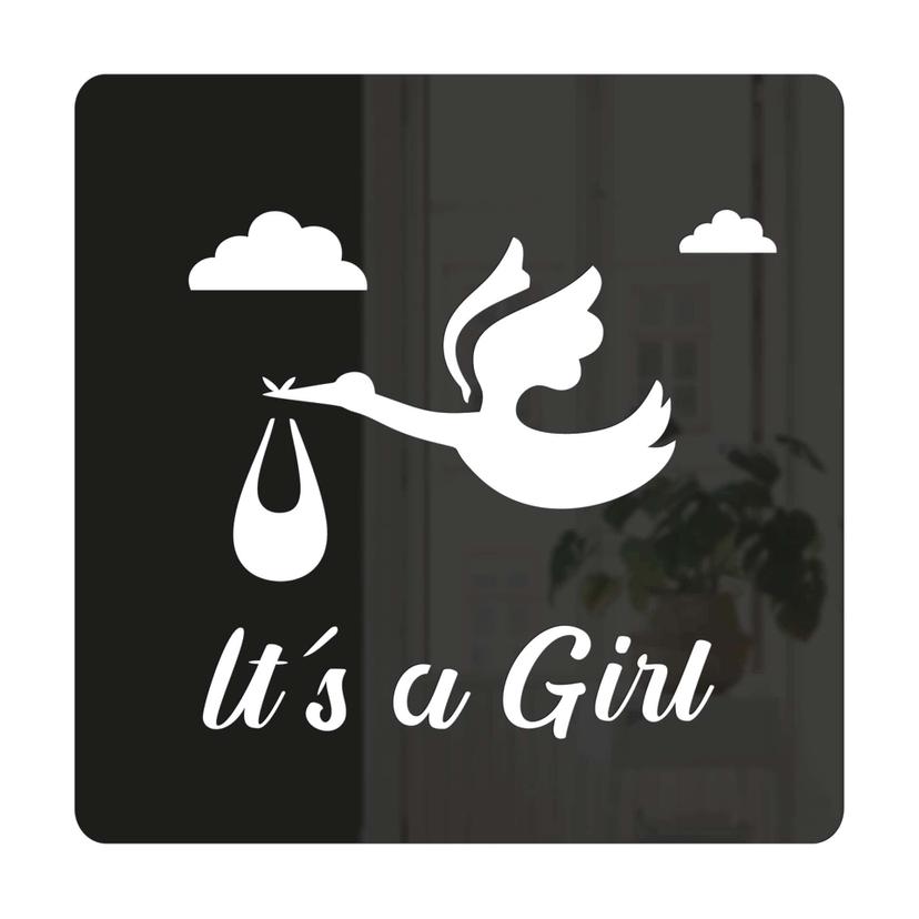 Decoro in acrilico Baby - It's a Girl