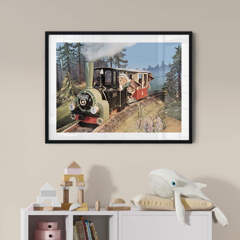 Poster Sandman come macchinista del treno