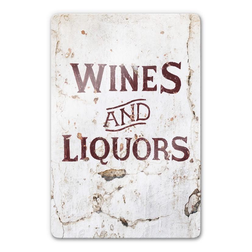 Glasschilderij Hugonnard - Wines and Liquors