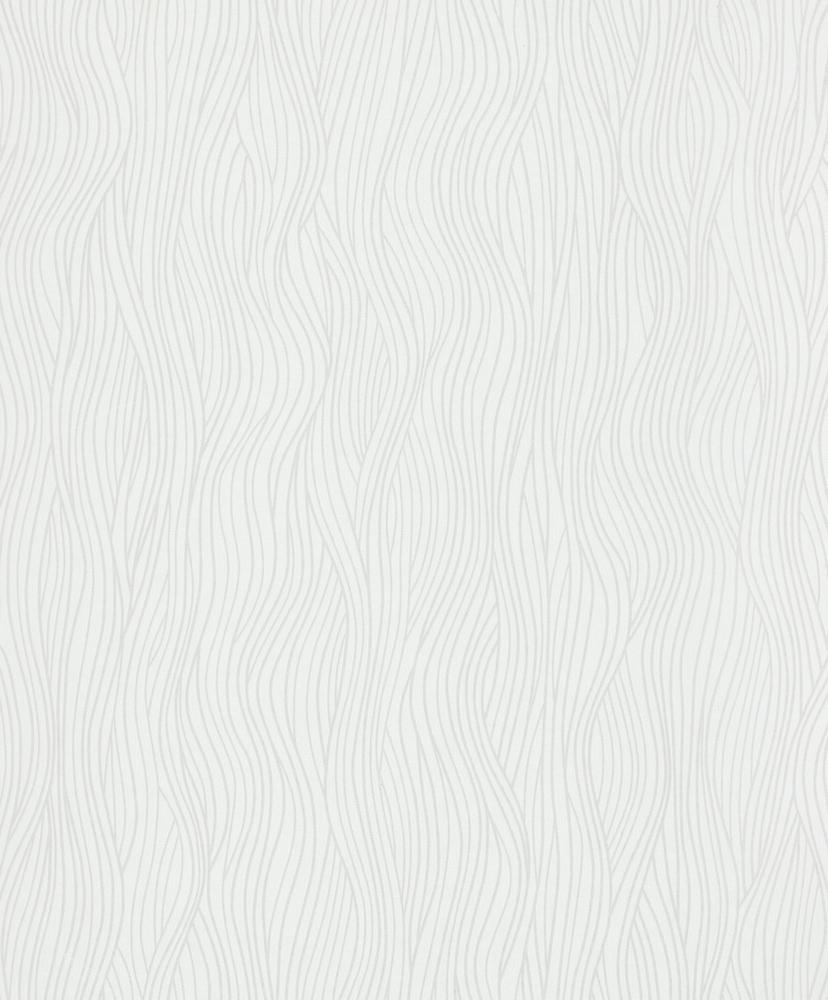Stribet tapet, non-woven tapet Novamur Kylie hvid