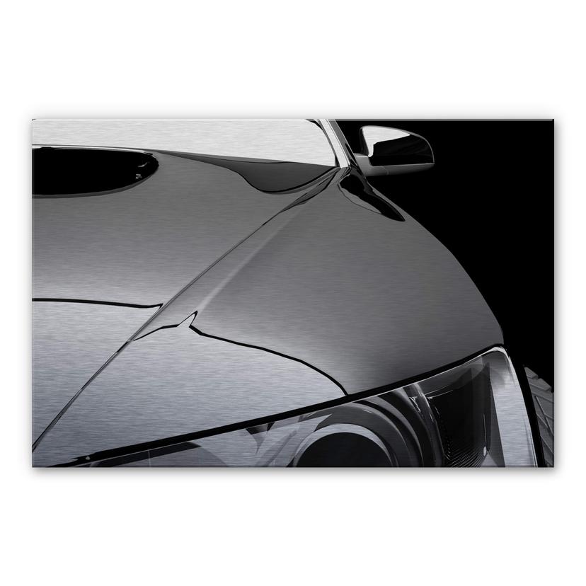 Metallic Bil – print på aluminium (Alu-Dibond)