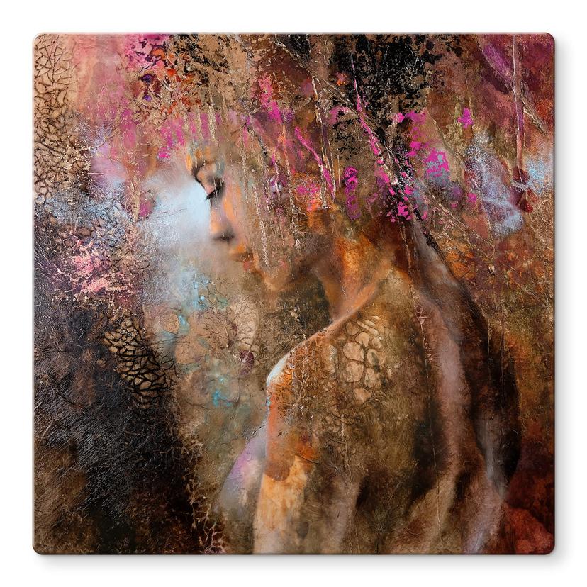 Tableau sur verre Schmucker - Hélène - Carré