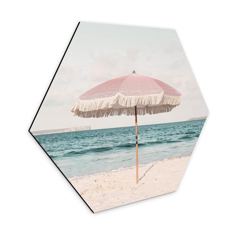 Hexagone - alu-Dibond Sisi & Seb - Parasol rose