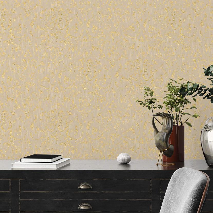 Architects Paper Textiltapete Metallic Silk beige,