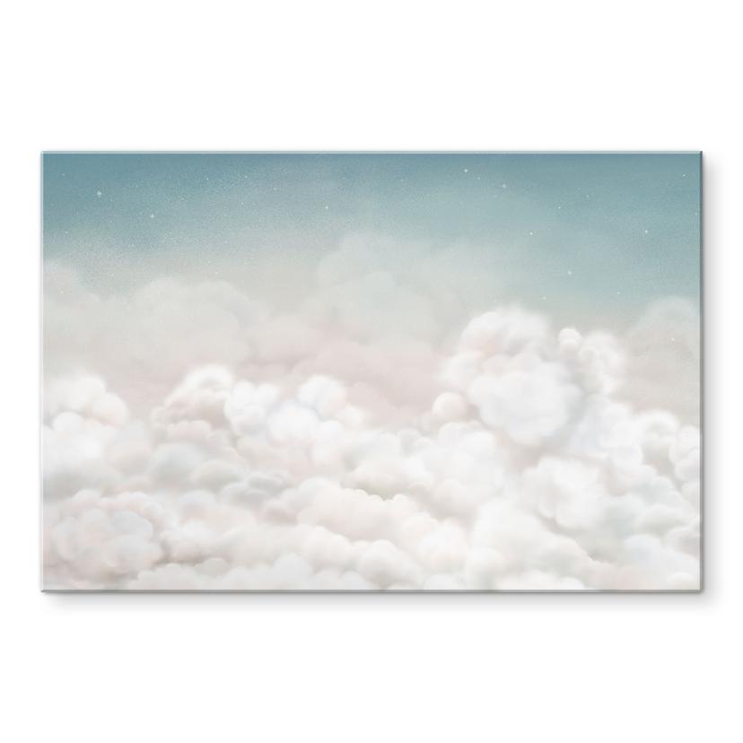 Glasschilderij Rustige Wolken - Oliver Robins
