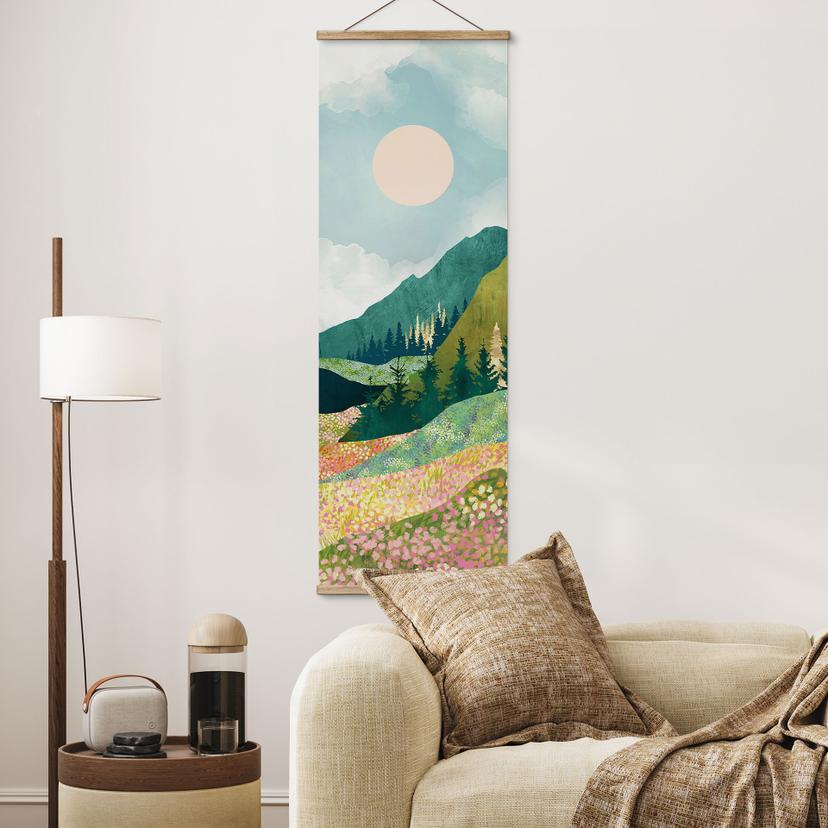 Poster tessile Prato colorato in primavera - SpaceFrog Designs