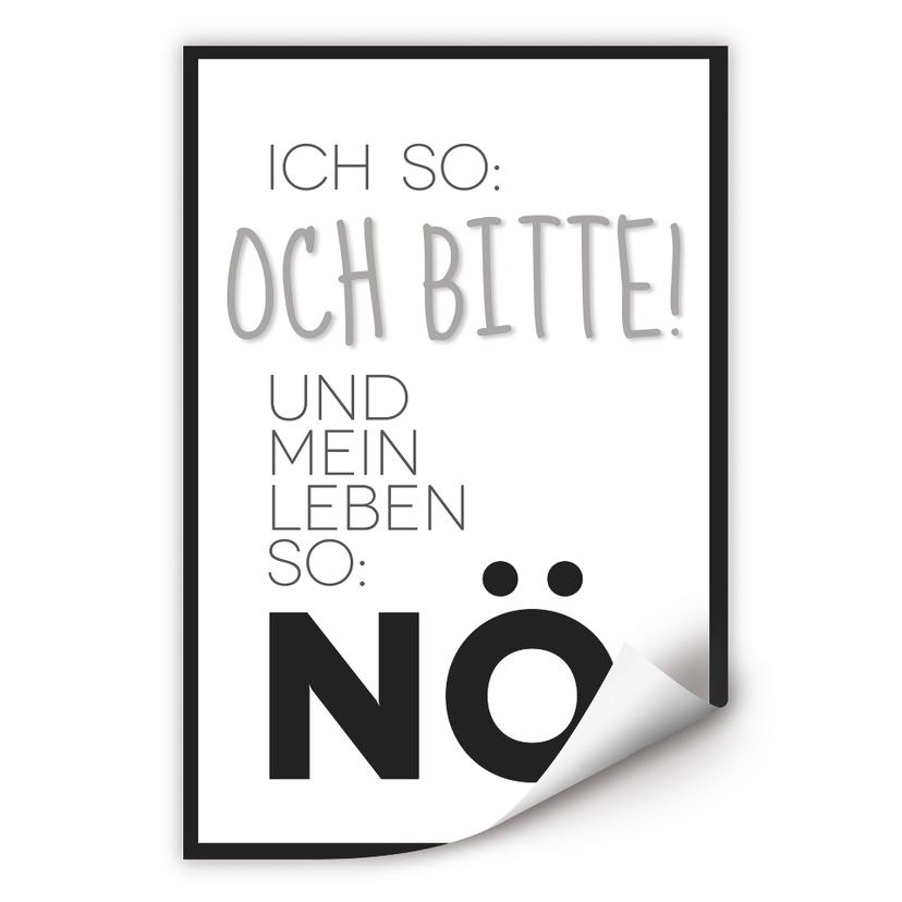 Wallprint Und mein Leben so...