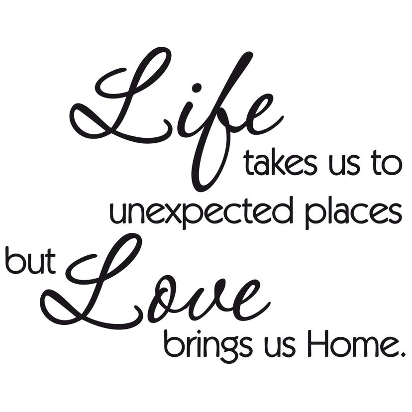 Adesivo murale - Life takes us...