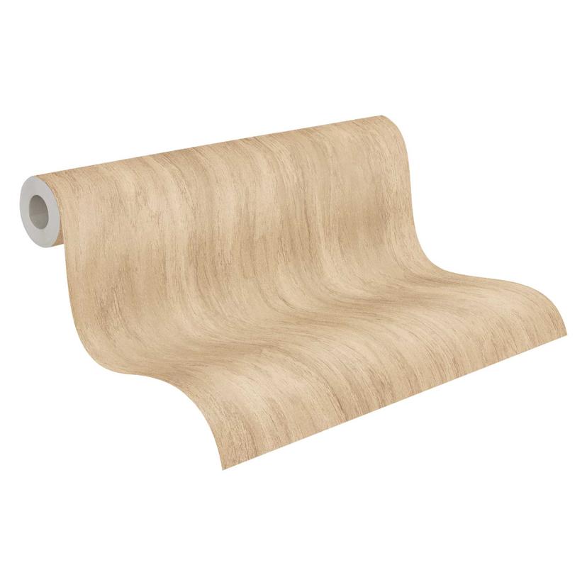 Vliestapete in Holzoptik Beige – Natürliche Wandgestaltung modern & wohnlich