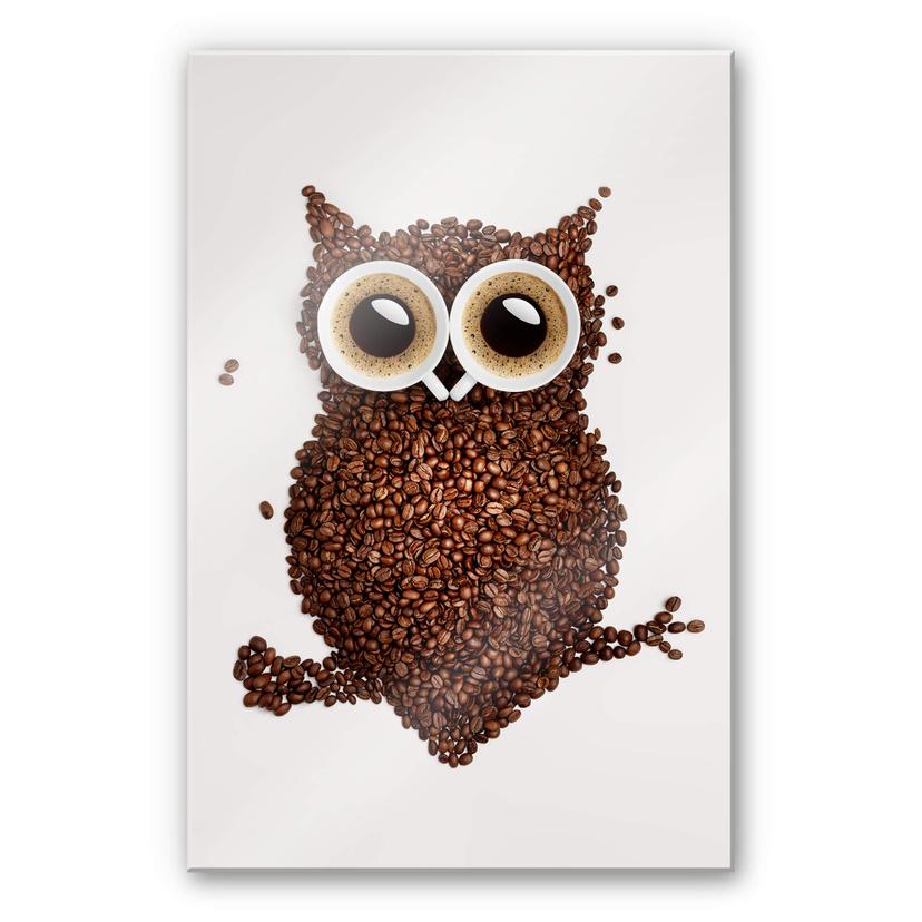 Spatscherm Koffie Uiltje – verticaal