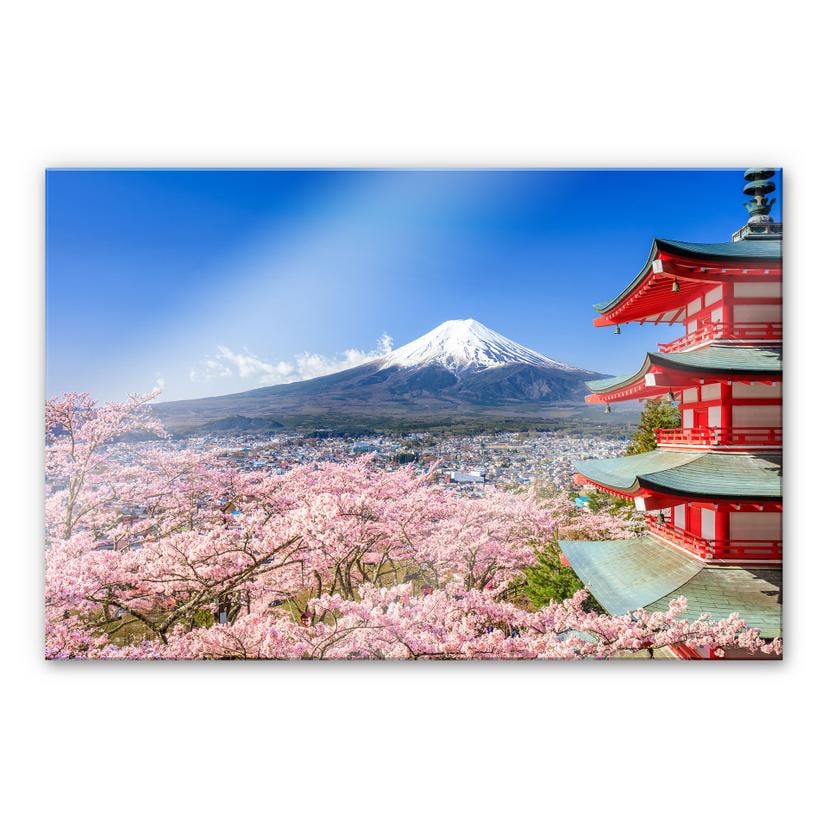 Tableau en verre acrylique Mont Fuji