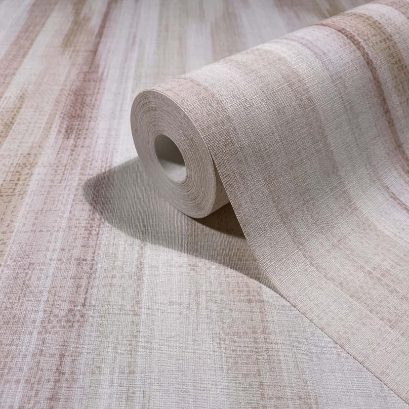 Icke-vävd tapet ränder ränder modern matt i vit beige