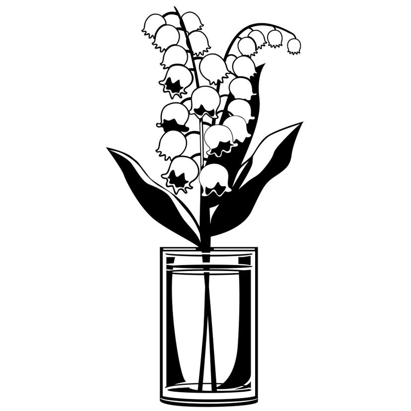 Sticker mural - Muguet