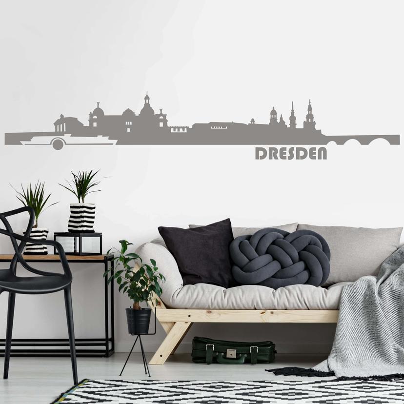 Wandtattoo Dresden Skyline