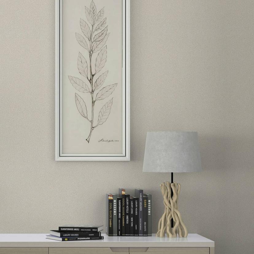 Non-woven tapet med struktur som prikket ensfarvet beige ensfarvet