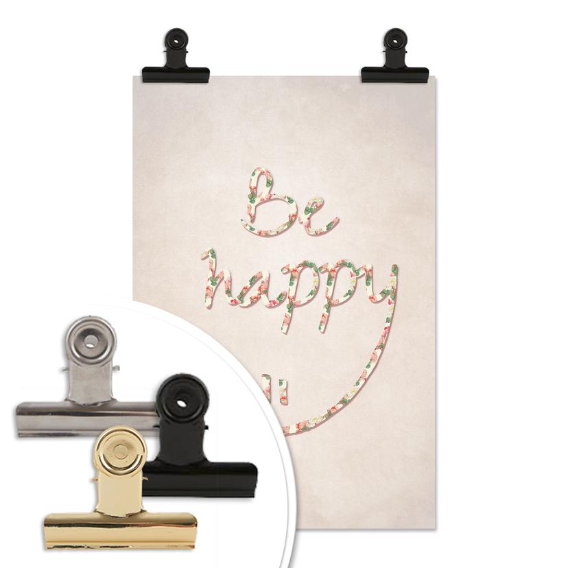Poster - Be happy
