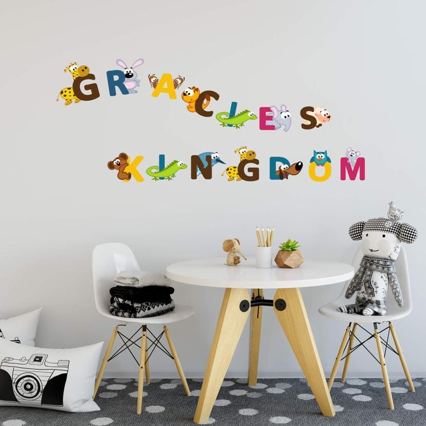 Sticker mural - Prénom alphabet (anglais)