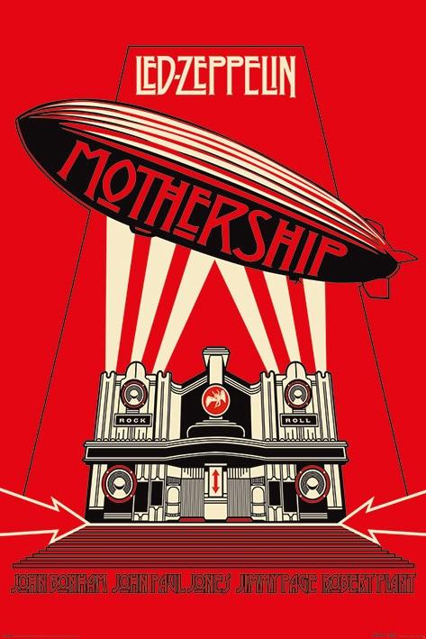 Music Poster Led Zeppelin - Mothership Red 61x91,5 cm