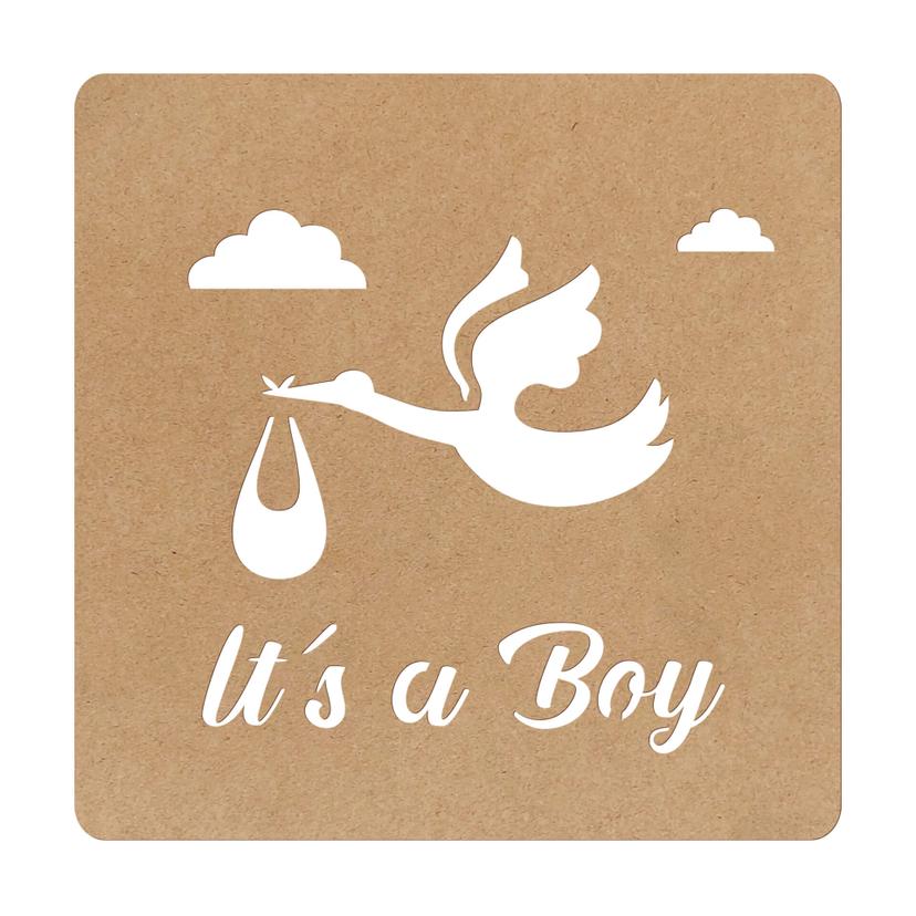 Décoration en bois MDF Baby - It's a Boy