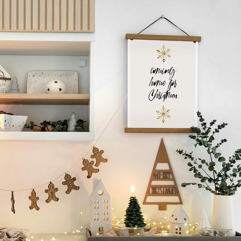 Póster Kubistika - Volver a casa por Navidad