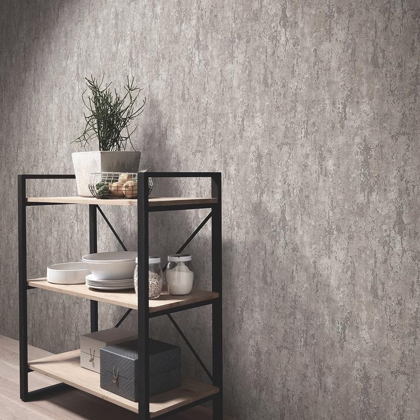 Metaloptisk tapet, metaltapet Fashion for Walls 4 af Guido Maria Kretschmer beige