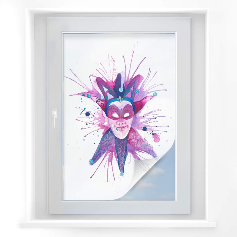 Película de privacidad Buttafly - Mardi Gras Mask