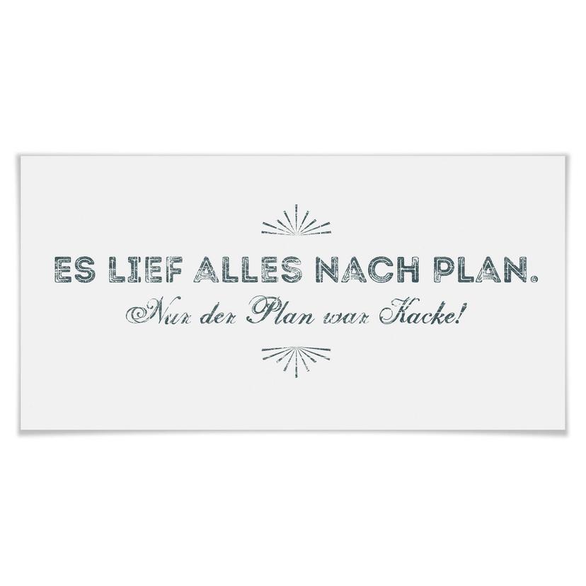 Poster Es lief alles nach Plan
