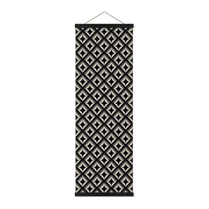 Tekstil plakat Sort-beige ornamenter - Treechild - Panorama