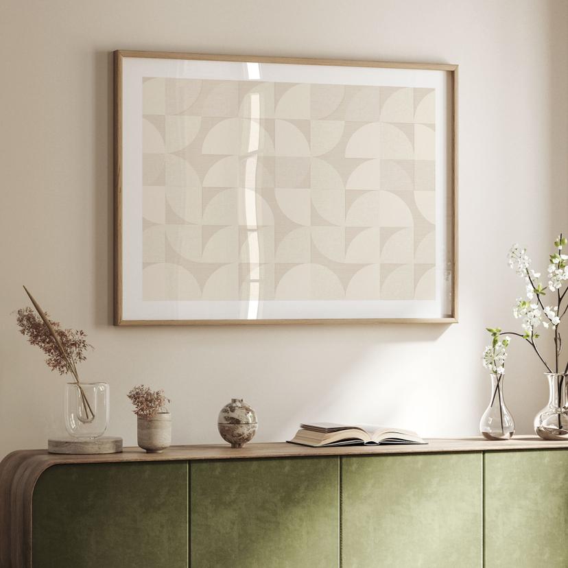 Poster a semicerchio in stile retrò - Bloomery Decor