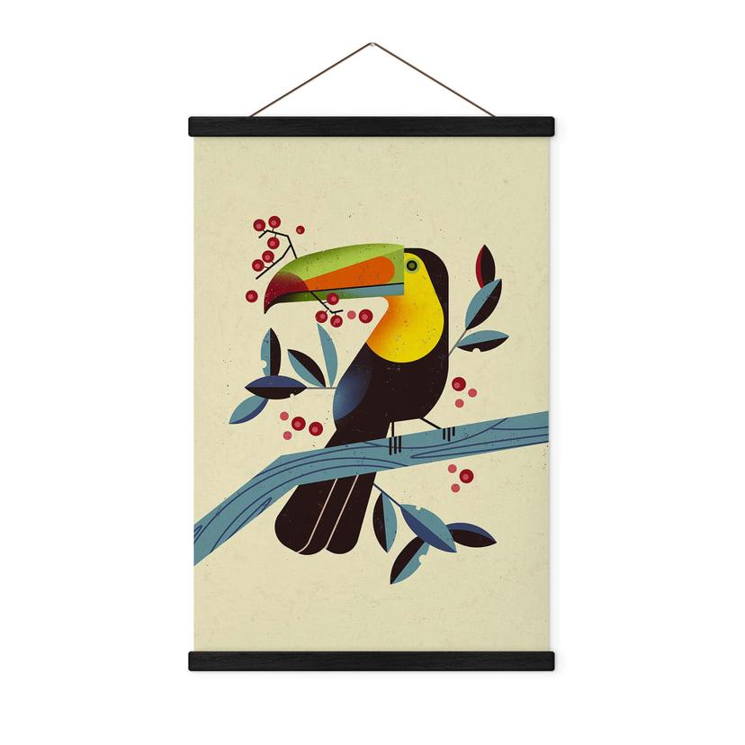 Tekstil plakat Braun - Tukan
