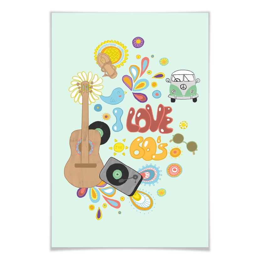 Poster - Loske - I love the 60s