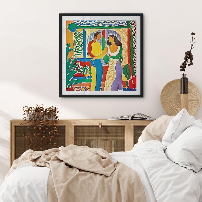 Poster Amoureux - Inspiré par Matisse - Zamart