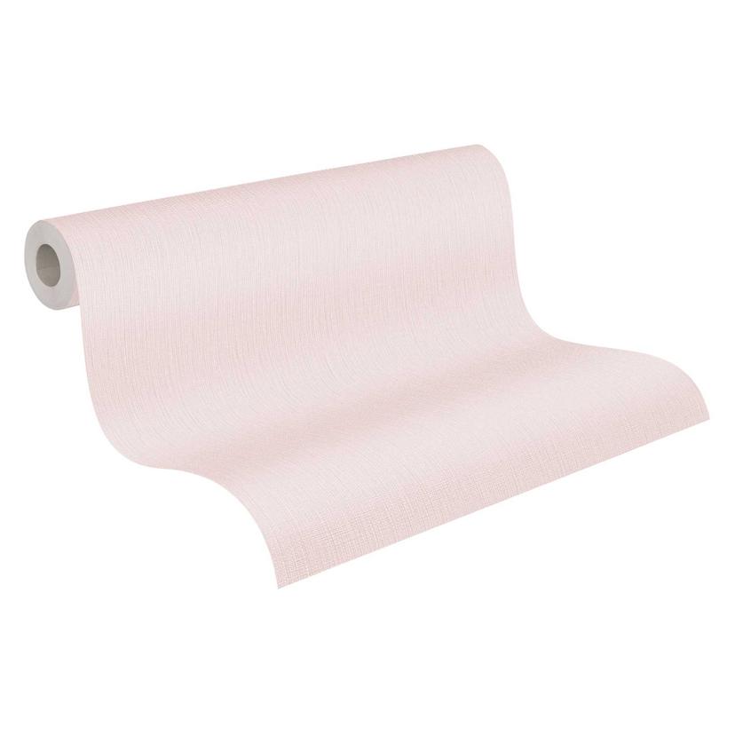 Unit tapet Rosé - Icke-vävd tapet med fin struktur för mjuk elegans